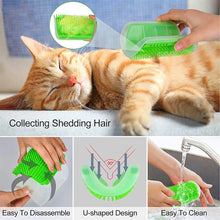 Cats Groomer Self Brush Pet Massage Self Comb Removable Cat Wall Corner Scratching Rubbing Brush Pet Grooming Cleaning Supplies