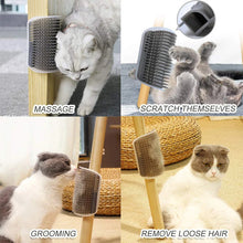 Cats Groomer Self Brush Pet Massage Self Comb Removable Cat Wall Corner Scratching Rubbing Brush Pet Grooming Cleaning Supplies