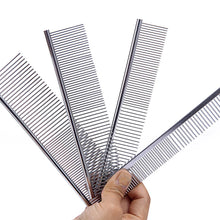 1PCS Dog Comb Long Thick Hair Fur Removal Brush Stainless Steel High Quality Pets Dog Cat Grooming Combs for Shaggy Dogs Barber