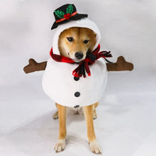 Pet Christmas Snowman Upright In Funny Clothes Dog Halloween Party Pet Cosplay Decorated Costume Warm Cat Jacket Hoodie