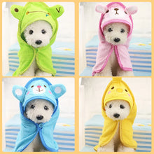 Cute Pet Dog Towel Soft Drying Bath Pet  for Cat Hoodies Puppy Super Absorbent Bathrobes Cleaning Necessary Supply