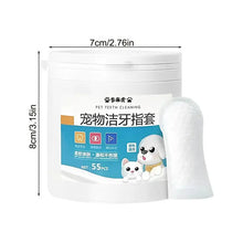 Tooth Wipes For Dogs 55pcs Dog Oral Care Pet Teeth Cleaning Finger Wipes Practical And Hygienic Pet Ear And Teeth Cleaning Wipes