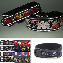 26 Colors Reflective Puppy Big Dog Collar with Buckle Adjustable Pet Collar for Small Medium Large Dogs Pitbull Leash Dog Chain