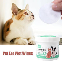 Pet Ear Cleaning Wipes Dog Cat Eyes Cleaner Pet Tear Stain Remover Pet Cleaning Supplies Puppy Kitten Cat Dog Eye Ear Care Wipes