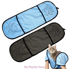 Quick Drying Dog Bath Towel Fiber Absorbent Cat Bath Towel Convenient Pet Cleaning Washcloth Pet Accessories