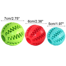 Soft Dog Toys Interactive Elastic Ball Food Super Tough Rubber Ball Supplies Pet Products Home Garden