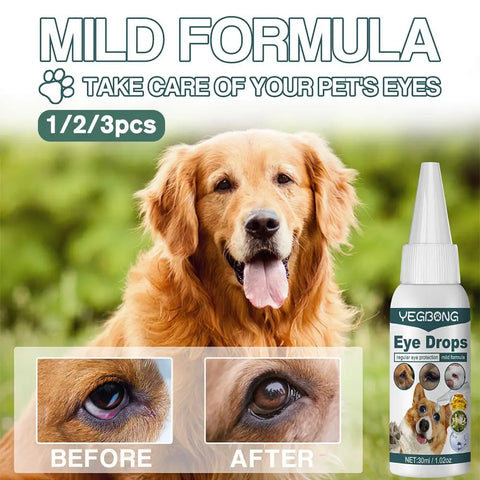 10ml Pet Dog Cats Eye Drops Puppy Care Eye Cleaning Remover Eyes Tear Liquid Health Care Eye Grooming Drops Pets Dog Stain W1H4