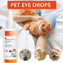 Pet Tear Eye Care Drops For Dogs 120ML Large Capacity Pet Eye Wash Cleaner For Tear Stain Eye Drops Cleaner Dog Health Supplies