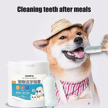 Tooth Wipes For Dogs 55pcs Dog Oral Care Pet Teeth Cleaning Finger Wipes Practical And Hygienic Pet Ear And Teeth Cleaning Wipes