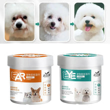 130pcs Soft Dog Tear Stain Remover Pet Puppy Cat Eye Crust Wipes Eye Care