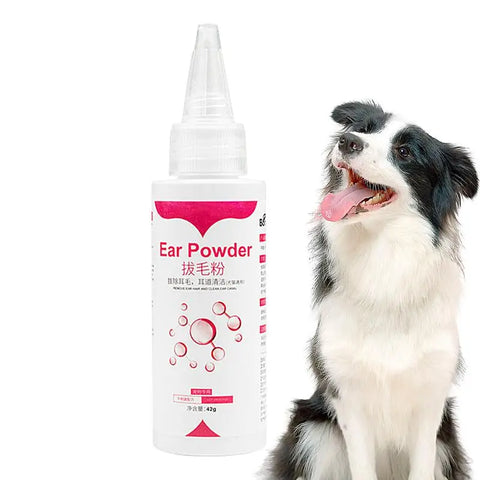 Pet Ear Cleaner Pet Ear Excess Hair Removing Powder Healthy Care Anti-Ticks Cleaning Supplies Dog Product Pet Ear Care 42g