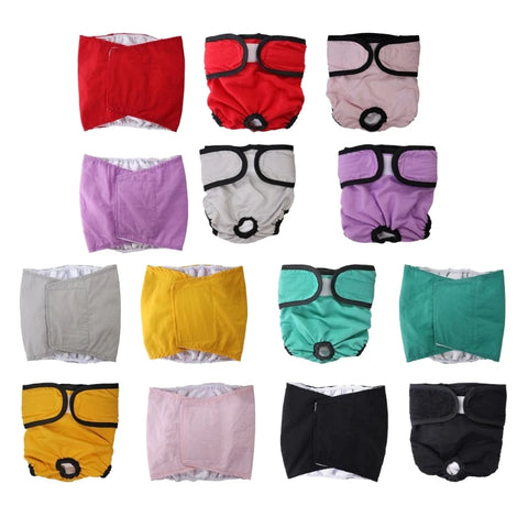 6XDE Reusable Girls Pet Dog Diaper Pants Durable Menstrual Hygienes Diaper Pet XS-XL