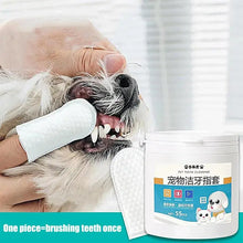 Tooth Wipes For Dogs 55pcs Dog Oral Care Pet Teeth Cleaning Finger Wipes Practical And Hygienic Pet Ear And Teeth Cleaning Wipes