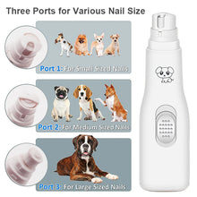 New Electric Dog Nail Clippers for Dog Nail Grinders Battery Powered Quite Cat Painless Paws Grooming Pet Nail Trimmer Tools