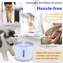 Pet Cat Water Fountain Dog Drinking Bowl USB Automatic Water Dispenser Super Quiet Drinker Auto Feeder Pet Products Supplies