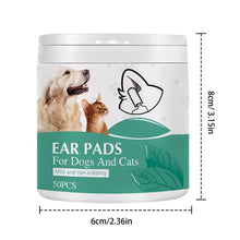 50pcs Ear Wipes For Dogs Pet Ear Cleaning Finger Cots Dogs Ear Wax Care Wipes Pet Cleaning Cotton Pads Pet Grooming Supplies