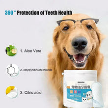 Dog Teeth Wipes 55pcs Dog Oral Cleaning Pads Finger Toothbrush Hygienic Pet Ear Teeth Cleaning Wipes Dog Oral Care Finger Wipes