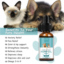 30ml Dog Body Care Hemp Seed Essential Oil Relieves Stress, Improves Skin and Coat. Pet Skincare Products.