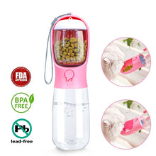 Portable Dog Water Bottle with Storage Food and Water Container For Small Dog Pets Feeder Bowl Outdoor Travel Dog Drinking Bowls