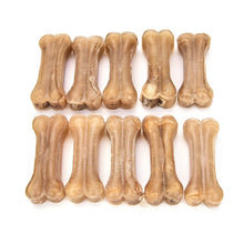 10Pcs Crystal Leather Pressing Bone Chews Snack Food Treats Dogs Bones For Pet Puppy Supplies Dog Toys New 2021